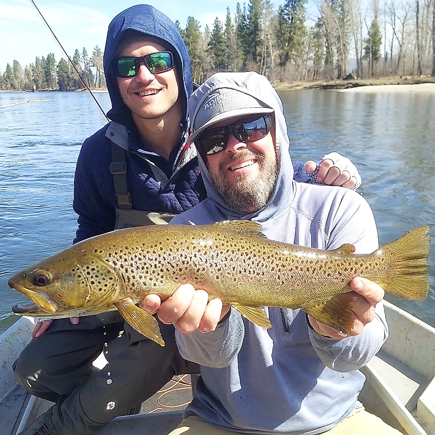 Family half day fly fishing float trip on the Bitterroot River Montana